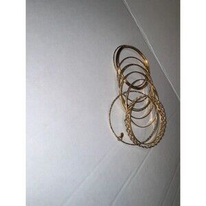 Gold stack bracelets